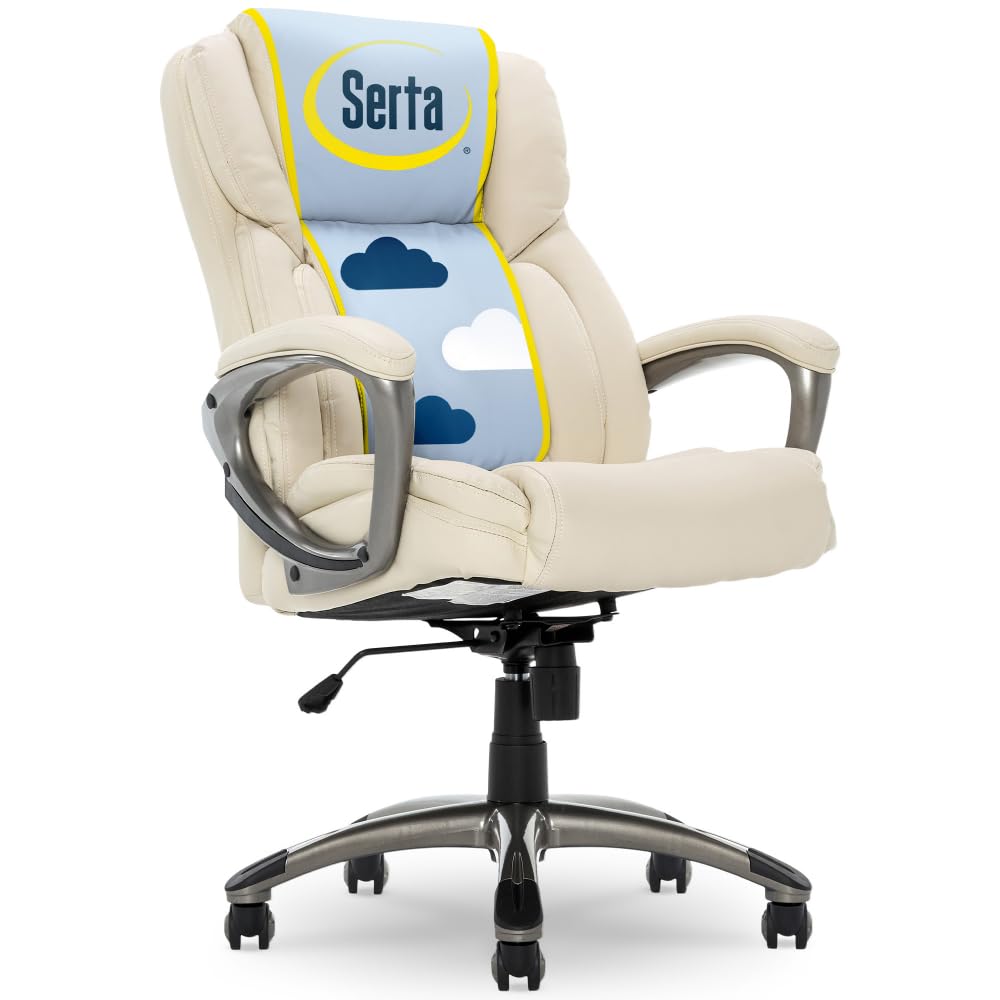 Amazon.com: Serta Garret Executive Office Chair, Ergonomic Mid