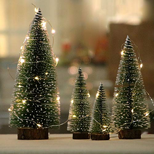 KARAA 3 Stück Mini Weihnachtsbaum Tischdeko Künstlich Tannenbaum Grün Christmasbaum Weihnachtsdeko 25cm/20cm/15cm – Bild 7
