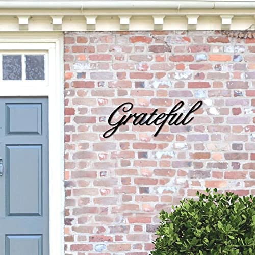 Décoration en métal Grateful 60 cm pour entrée accueillante - 7