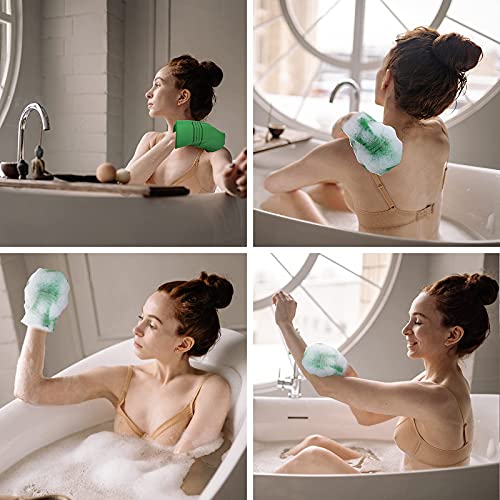 Molain 5Pcs Asian Exfoliating Washcloth Italy Towel Korean Exfoliating Mitt Dual-Sided Exfoliating Glove For Removing Dead Skin Callus Scrubbing Shower Spa Scrub Mitt Bath Accessories - Cosy Home Interiors Molain 5Pcs Asian Exfoliating Washcloth Italy Towel Korean Exfoliating Mitt Dual-Sided Exfoliating Glove For Removing Dead Skin Callus Scrubbing Shower Spa Scrub Mitt Bath Accessories - Image 6