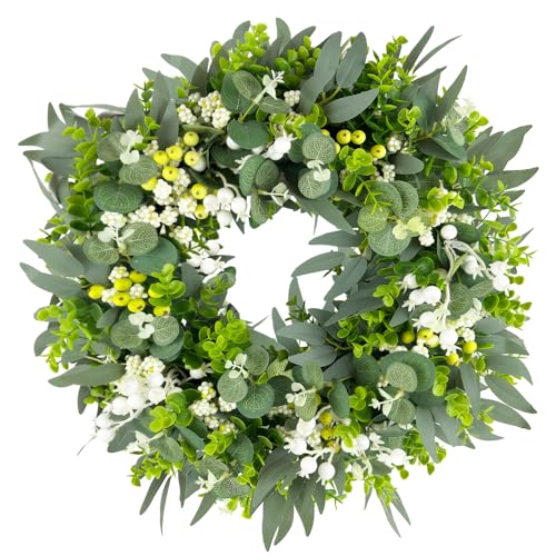 50cm Künstlicher Eukalyptus Kranz, Grün Türkranz Ganzjährig mit...