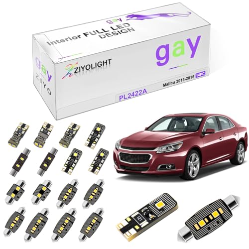 Kit de luces LED interiores para Chevrolet Malibu 2013-2016