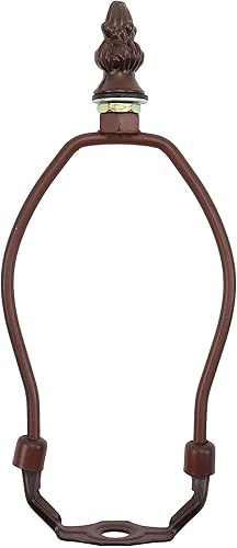 Miniatura 8 de Bieye SS011 - Pantalla de lámpara de soporte para lámpara de mesa estilo Tiffany (bronce 4.5 pulgadas de alto)