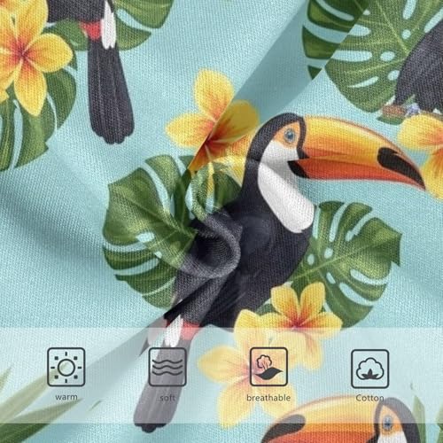 Tropical Toucans Undies for Toddler Girls, Girls Cotton Underwear, 2T–8 Years3