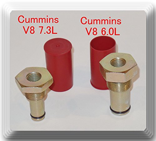 ISUMO 2 Pieces 6.0L & 7.3L Fits: Ford Powerstroke Diesel High Pressure Oil Pump IPR Valve Air Test Fitting Tool Kit