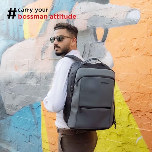 Image of HARISSONS Stratos 35L Business Travel Laptop Backpack | Fits 15.6 inch Laptop | Water-Resistant | USB Port | Rain Cover | Anti-Theft Pocket | Work, Commute & Travel |
