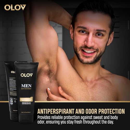 Desodorante para hombres OLOV sin aluminio 3.4 fl oz miniatura 3