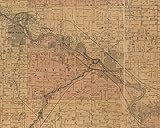 Waterloo 1887 Old Town Map with Homeowner Names - Iowa - Reprint Genealogy - Black Hawk County IA TM