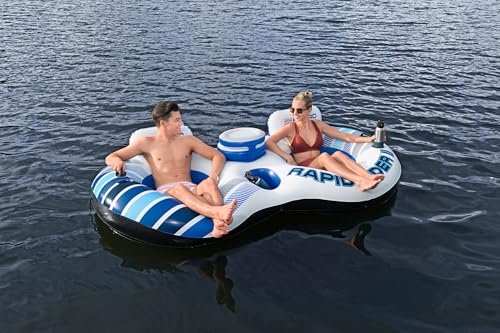 Tubo Doble Rapid Rider de Bestway flotador gigante de 2.51 m x 1.32 m para piscina y río 4