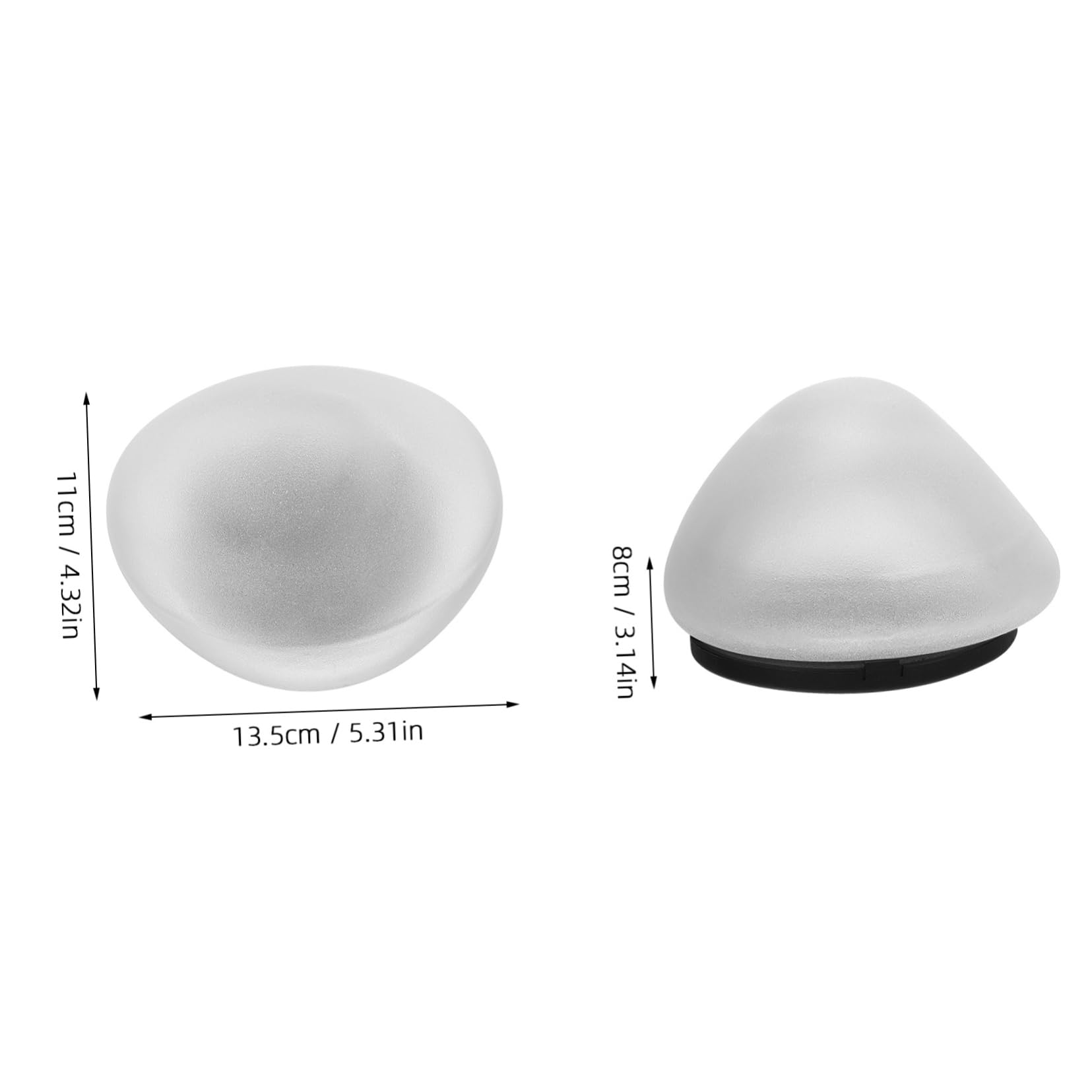 OSALADI Outdoor Solar Pebble Ground Lamp Decorative Warm Light for Garden Durable Solar Lights for Outside Automatic Sensing Design Elegant Outdoor Decor