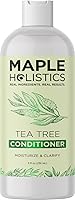 Vista 3 de Champú y acondicionador grasos para cabello y cuero cabelludo, champú desengrasante y acondicionador de árbol de té para cabello graso y cuero