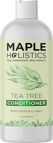Miniatura 3 de Champú y acondicionador grasos para cabello y cuero cabelludo, champú desengrasante y acondicionador de árbol de té para cabello graso y cuero