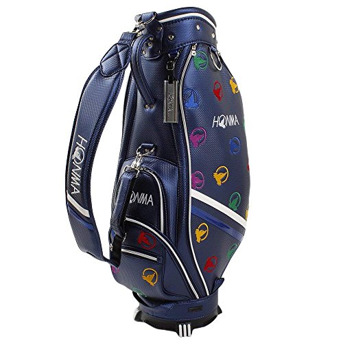 Honma New CB-1816 Navy Blue 5-Way Staff Caddy Bag