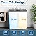 COSTWAY Washing Machine, Electric Compact Laundry Machines Portable Durable Design Washer Energy...