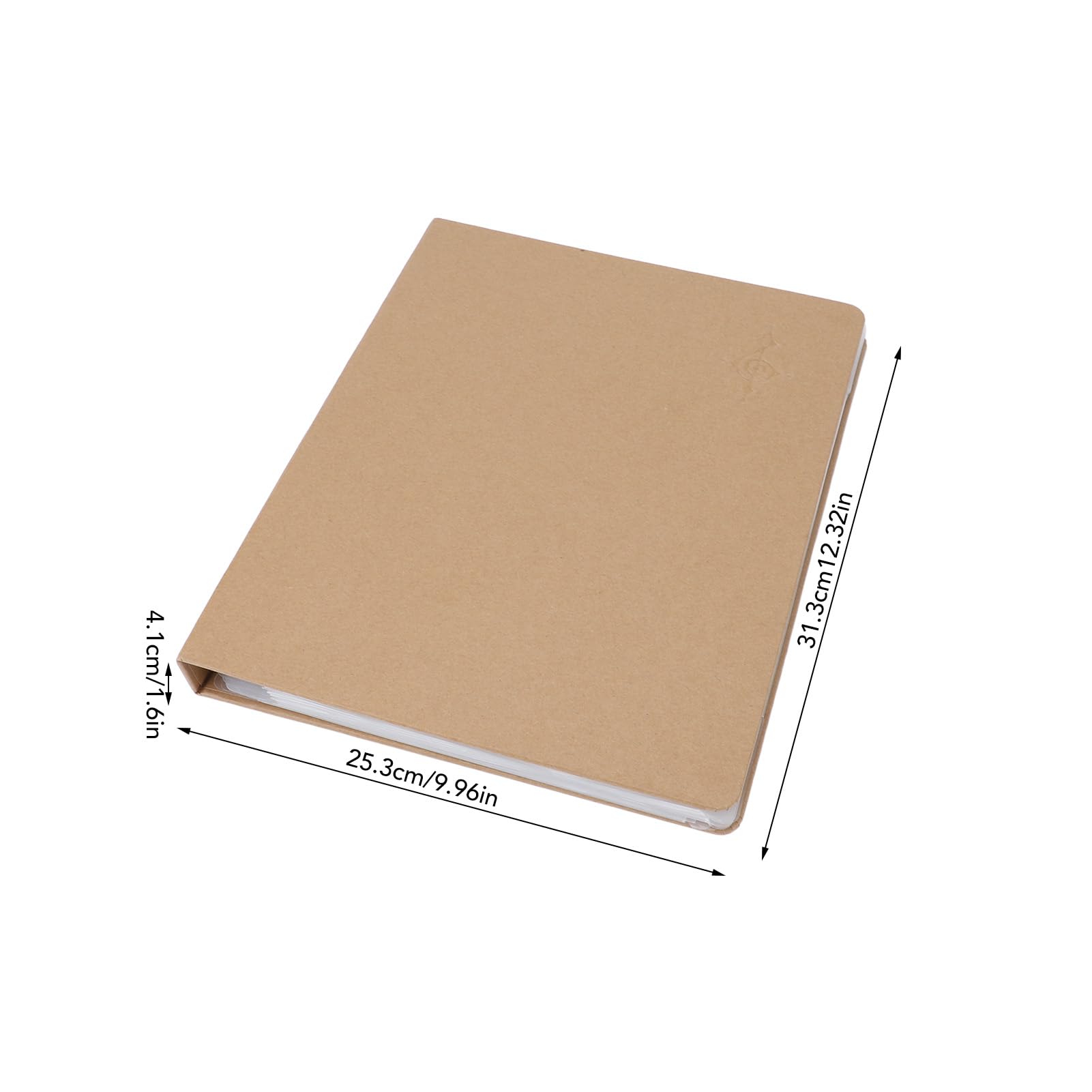 Sheet Music Folder, 20 Sheets PVC Clip Design, Kraft Paper with Numbered Pages Contents Paper Lay Flat for Music Scores, A4 Size