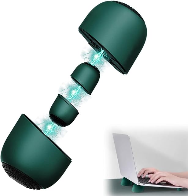 Laptop Cooling Pad, Laptop Cooling Stand Small Invisible Cooler Ball Portable Magnetic Tilting Holder Foot for MacBook Computer, Notebook, Keyboard and Tablet PC (Army green)