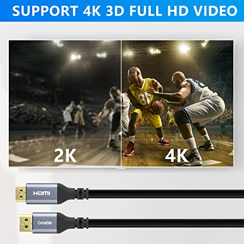 4K Displayport To Hdmi Cable 50Ft, Uni-Directional Active Dp To Hdmi Cord, 24Awg Heavy Duty Cable, Hdr, Ultra Hd, Supports 4K@60Hz, 2K@120Hz, 1080P For Hdtv, Monitor, Projector- 50 Feet #TOP4