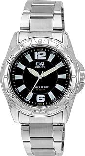 Q&Q ساعة انالوج عادية بمينا ازرق للرجال - Q710J212Y