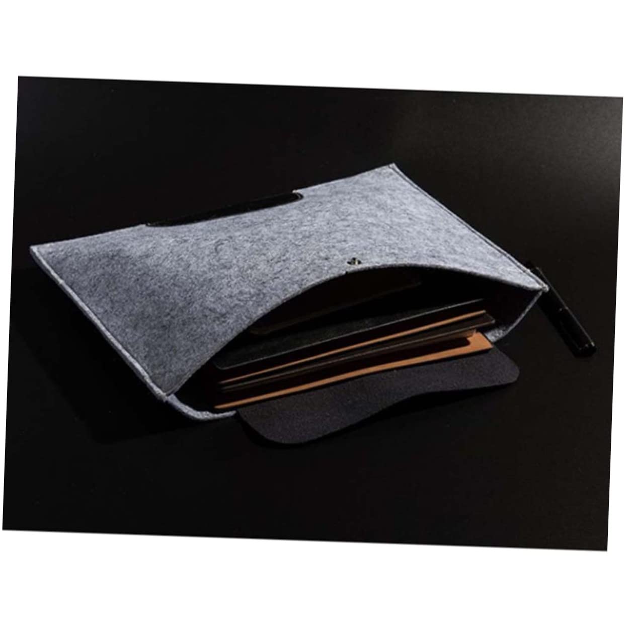NUOBESTY Organizador De Papel De Fieltro De Lana De Gran Capacidad 3 Unidades Para Documentos Maletín Bolso De Mano Para Oficina Y Escuela.
