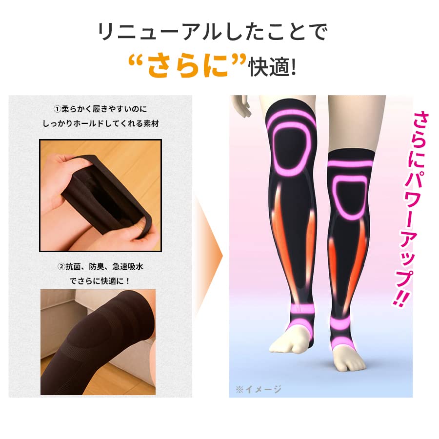 保阪流膝サポーター「膝ラクウォーキングプラス」男女兼用Lサイズ：ブラック Amazon.co.jp: 保阪尚希プロデュース！膝ラク ウォーキングPlus ／1組