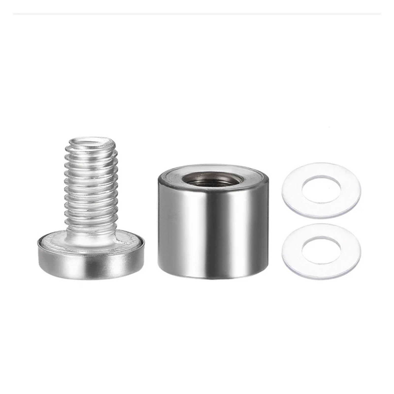 20/40/50 piezas de fijaciones separación, sujetadores vidrio, separadores anuncios acrílicos acero inoxidable, clavos, tornillos fijación for vallas publicitarias, Hardware(50 PCS,12x20mm)