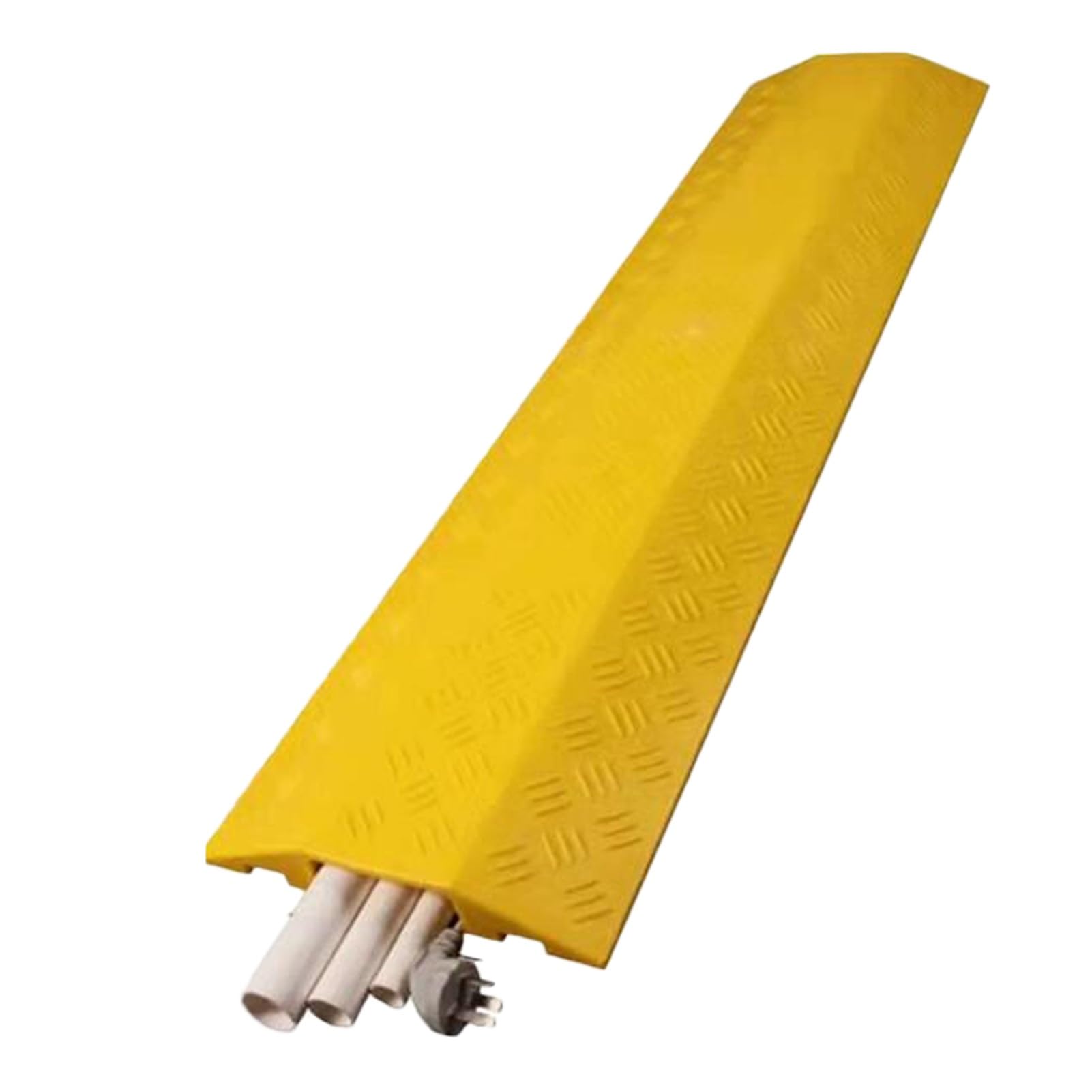 TYYCKJ Speed Bumps for Road Capaci Traffic Rubber Speed Bump,Cable Protector ps Wire,Modular Heavy Duty Speed Bumps Humps,for Asphalt Gravel(100x25x4cm)