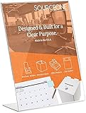 Source One Acrylic 4 x 6 Slanted Sign Holders (12 Pack)