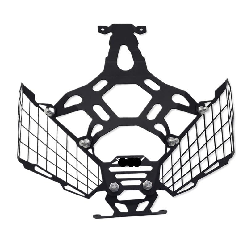 Grille phare moto X-ADV 750 protection noire en aluminium pour modèles 2021 à 2023