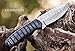 LH LIMASSOL 8 INCH Fixed Blade black Dollar Wood Custom Handmade Damascus Hunting knife/skinner knife/skinning knife with leather sheath