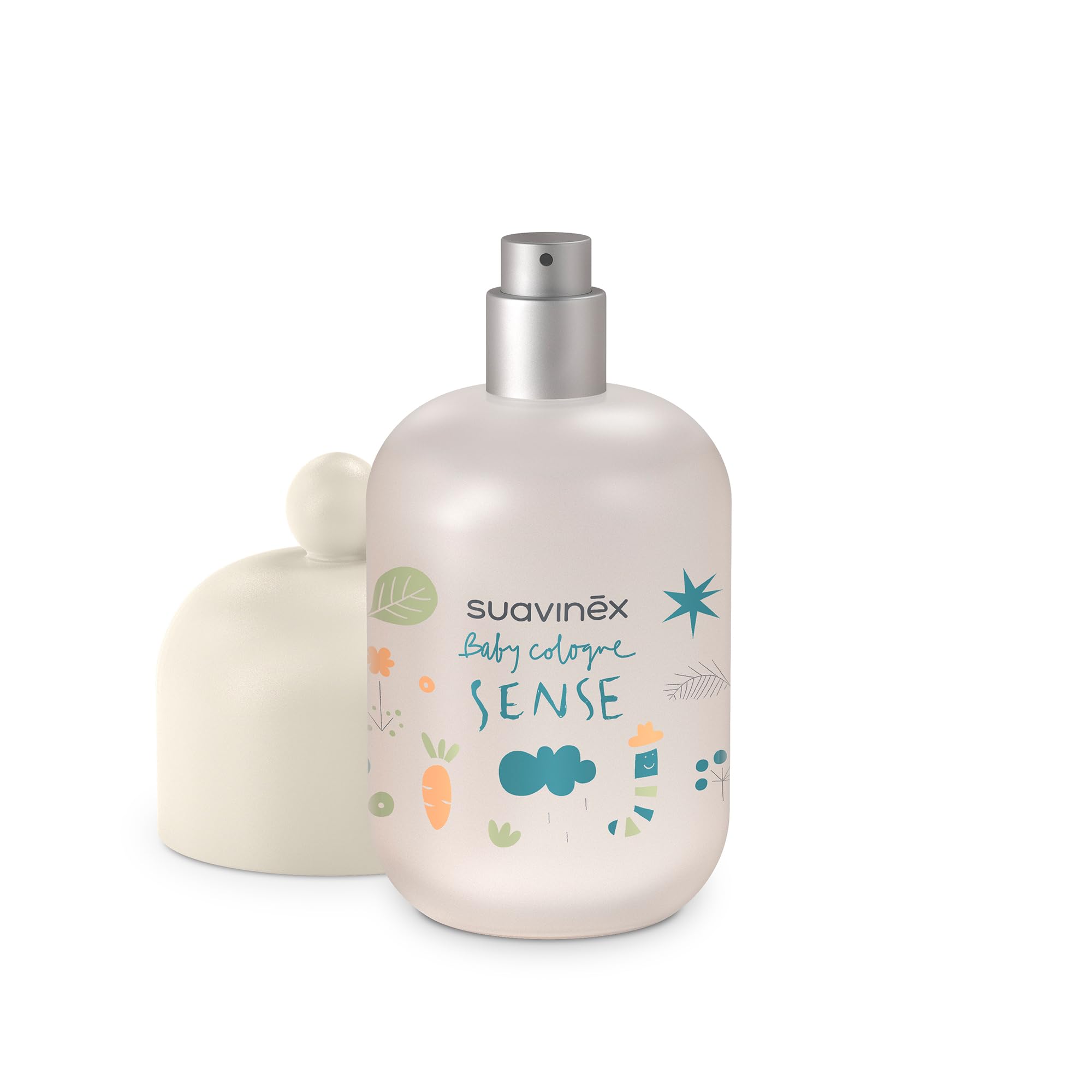 Suavinex, Baby Colonia Sense, Colonia Senza Alcool per Neonati e Bambini, Dermatologicamente Testato, Adatta per Pelli Sensibili, Sostenibile, 94% Ingredienti di Origine Naturale, 100 ml