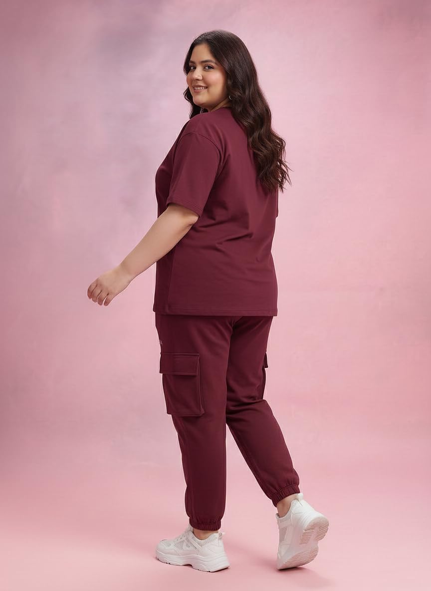 Kepa Summer Co Ord Set for Women | Top and Lower Set with Stretchable Waistband | Stylish Airport Outfit for Women | Western Track Suit Co-Ord Set for Casual Wear 1