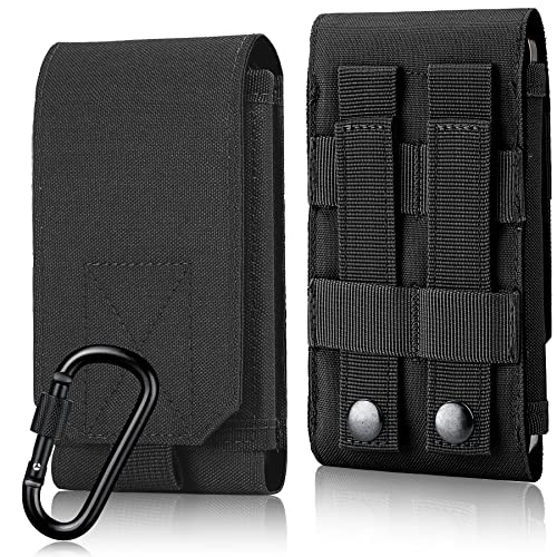 IronSeals Tactical Molle Phone Cover Case, Heavy Duty Loop Belt Holster Pouch for iPhone 17 Pro Max/16 Pro Max/16 Plus/16 Pro/16/15 Pro Max/14 Pro Max/13 Pro Max, for Galaxy S24 Ultra