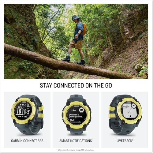 Image of Garmin Instinct E 40mm, Rugged Outdoor GPS Smartwatch, 24 /7 Health Monitoring, Wrist-Based Heart Rate, Up to 16 Days of Battery Life, Electric Lime /Twilight