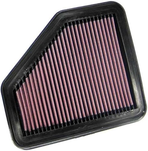 K&N Filtro de aire del motor: Reutilizable, limpia cada 75,000 millas, lavable, Premium, Filtro de aire de repuesto para automóvil: Compatible con