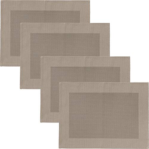 Erwin Müller Tischset Lissabon 4er-Pack abwaschbar Cappuccino Größe...