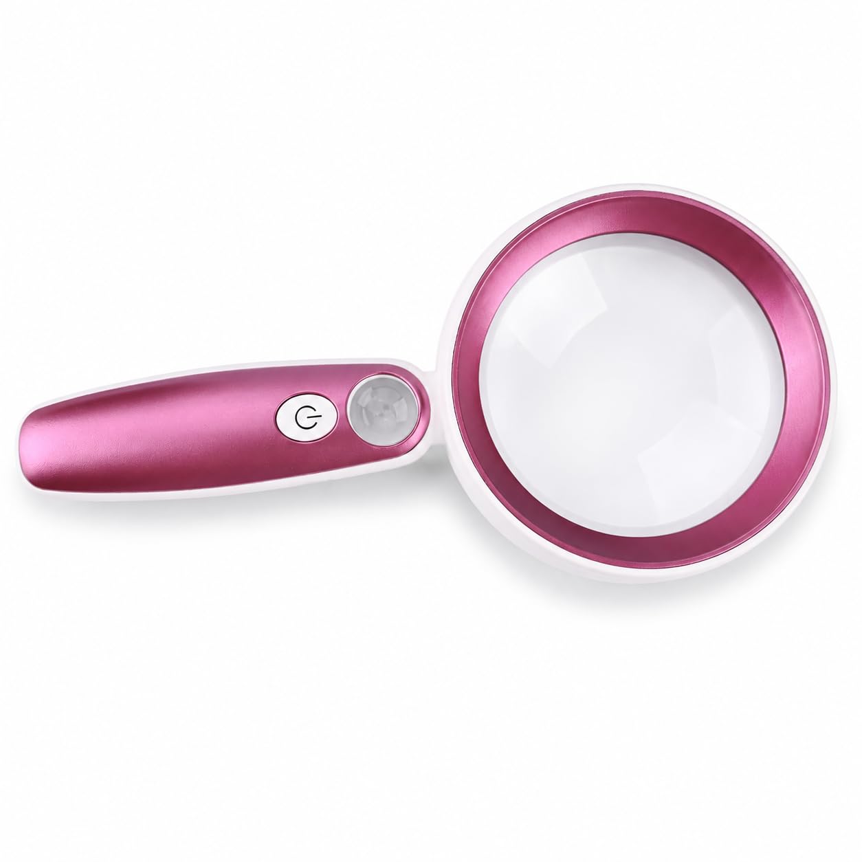 Rechargeable Handheld Magnifying Glass with Light - 6X Aspheric Lens, 22X Detail Lens, 23 LED, 3 Lighting Modes for Seniors, Reading, Coins, Stamps, Hobbies