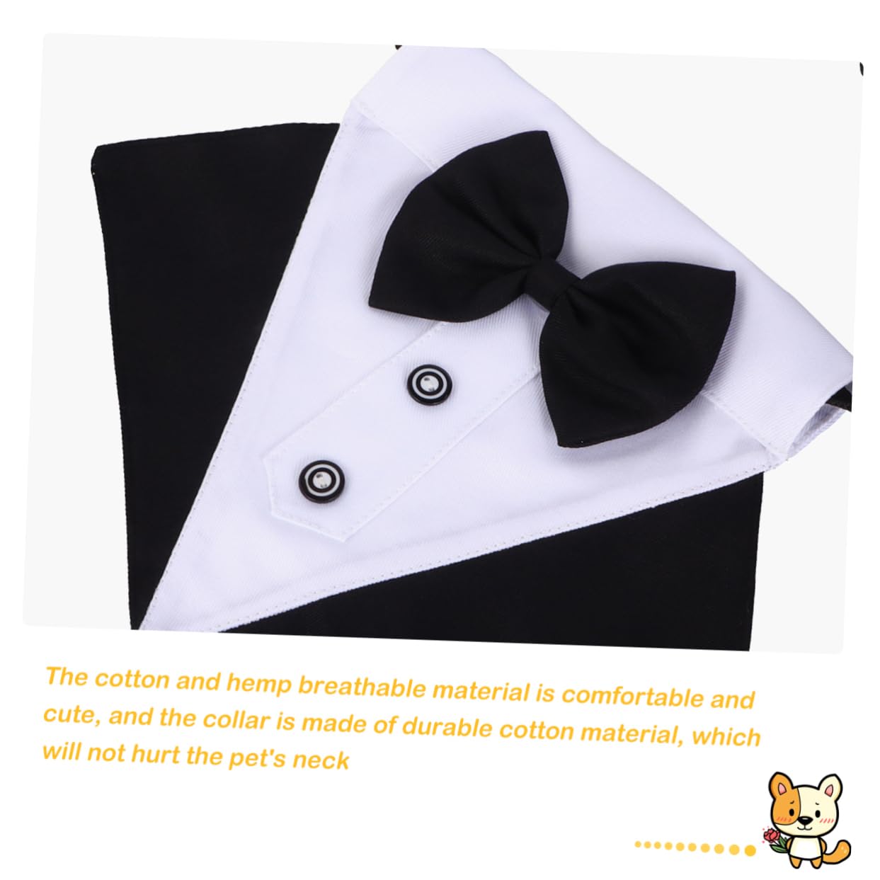 BESPORTBLE 3ensembles Écharpe Triangulaire Chic pour Chien Bandana pour Animaux De Compagnie Accessoire Pratique pour Sorties Et Couleur Noire