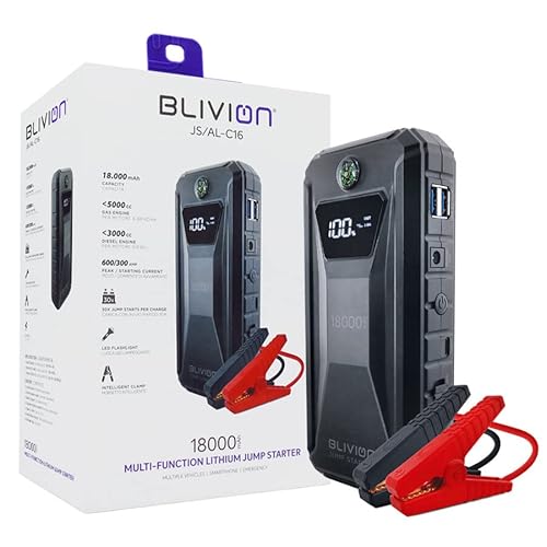 BLIVION Avviatore Emergenza per Auto 18000mAh