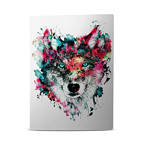 Housse vinyle loup PS5 Disc Edition autocollant plaque frontale - 2