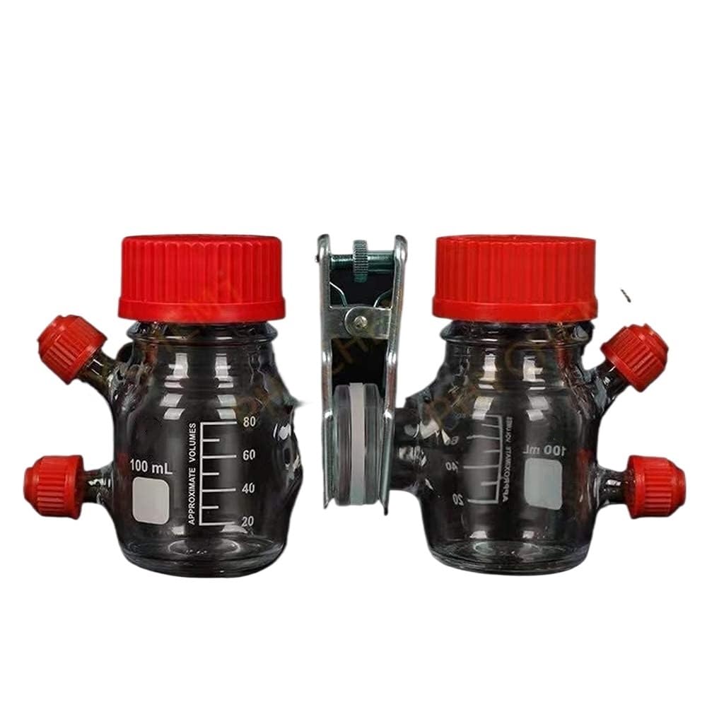 Reactor de producción de hidrógeno MEC estándar esterilizable de 1 pieza - Reactor de células microbianas de dos compartimentos for una generación eficiente de hidrógeno(100ml)