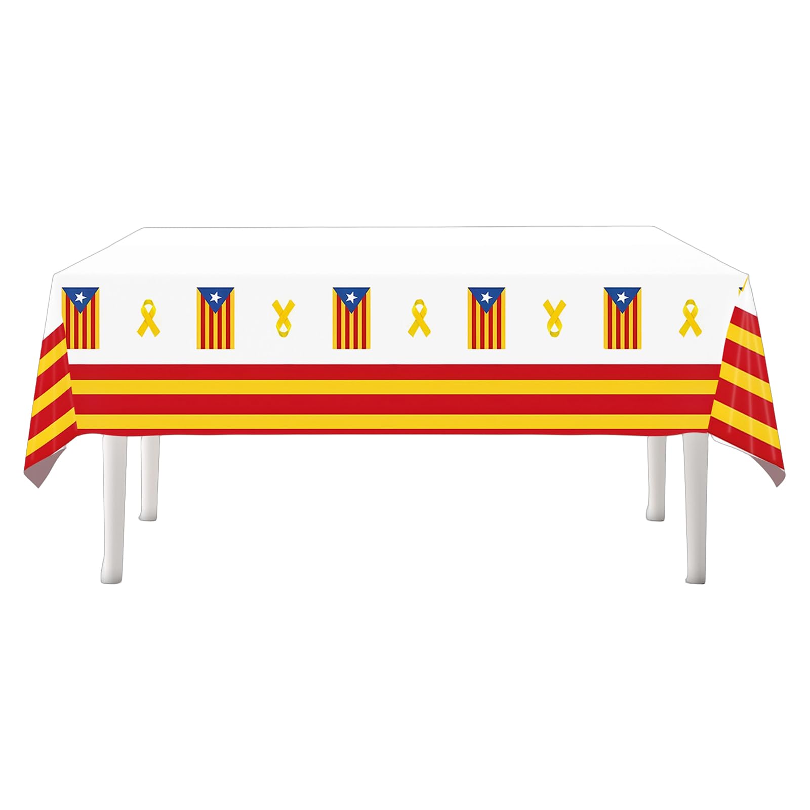 Kaeltsyn Quick Drying Flag Tablecloth Portable Size Spill Proof Designs Accessory for Festival Occasion Family Gathering Patriotic Tablecloth