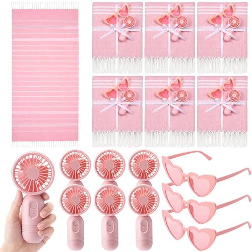 ZeahVeyora 18 Pcs Summer Sets Includes Mini Personal Handheld Fan