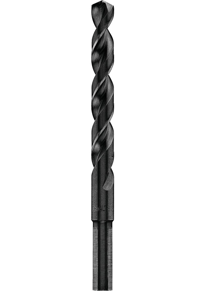DEWALT DW1128 7/16-Inch Black Oxide 3/8-Inch Reduced Shank Split Point Twist Drill Bit