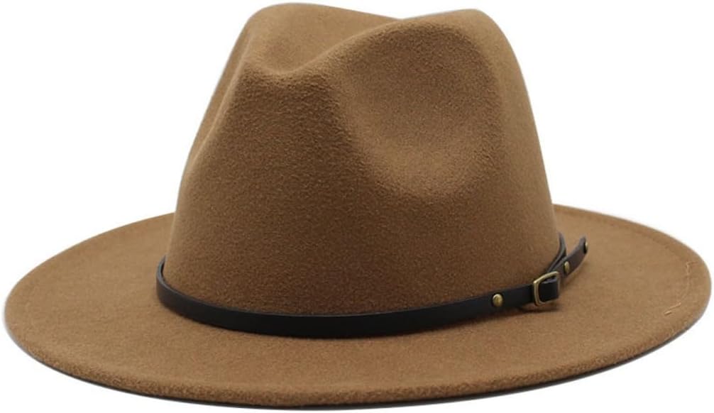 Classic Navy Cotton Fedora Hat, 2-Inch Brim, Leather-Style Band, Regular Fit