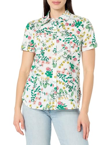 Image of Nautica Women's Button Front Short Sleeve Camp Shirt