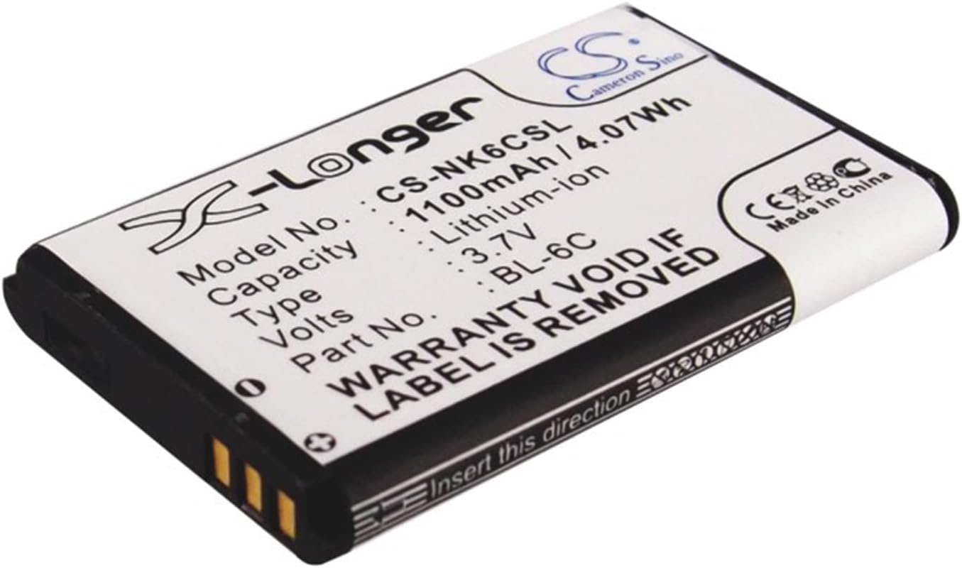 VI VINTRONS 1100mAh Battery Compatible for Nokia 2115i, 2125, 2875, 2875i, 6152, 6256, 6275, 6275i, E50,