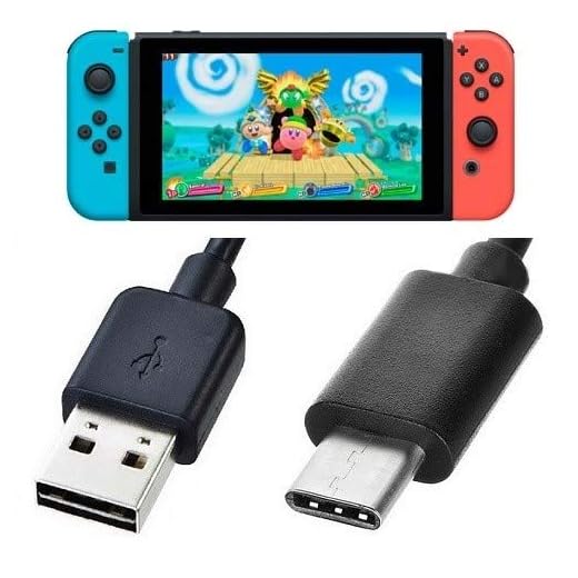 Cabo Carregador Para Nintendo Switch Usb 3.0 Tipo C 180cm