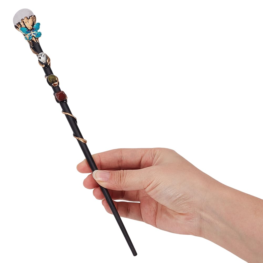 Amazon.com: GORGECRAFT Crystal Charm Wand Handcrafted Witch Wand