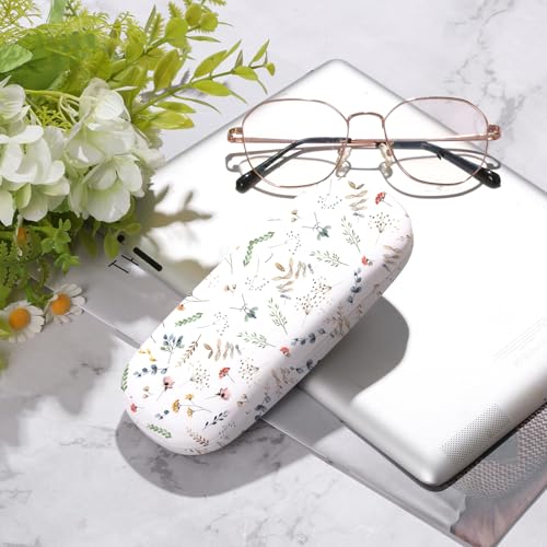 Image of Glasses Case Hard Shell,Portable Protective Eyeglasses Case, Eyeglass Holder Box with Cleaning Cloth, for men women