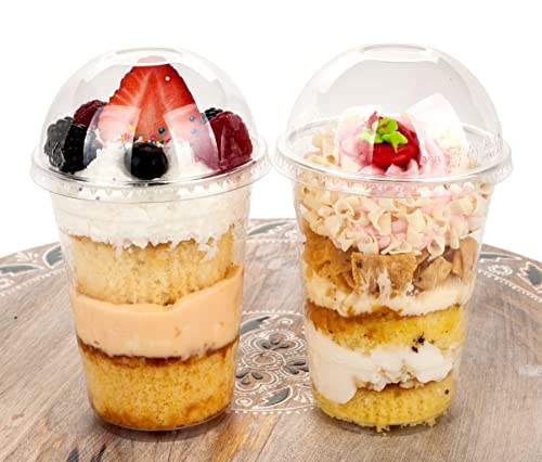 Golden Apple, 16oz-30sets Plastic clear cups with Dome lids No hole… - Thumbnail 6